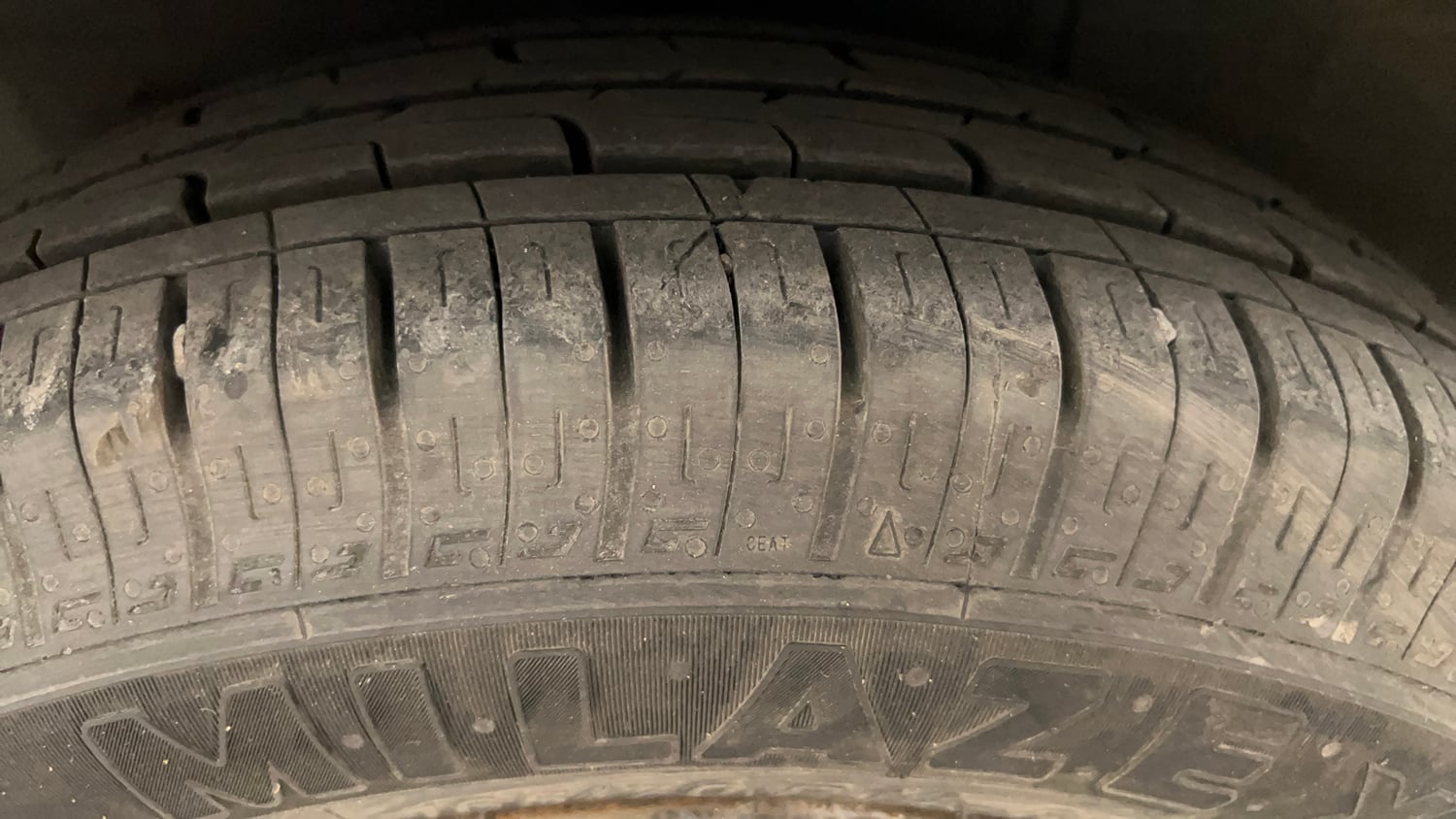 Used 2019 Hyundai Grand i10 Magna 1.2 Kappa VTVT CNG Cng Manual tyres RIGHT REAR TYRE TREAD VIEW