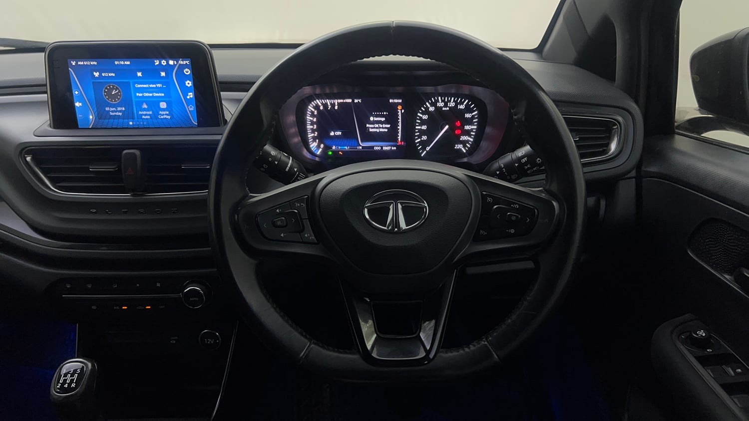 Used 2022 Tata Altroz XZ Plus i-Turbo Petrol Dark Edition Petrol Manual interior STEERING VIEW