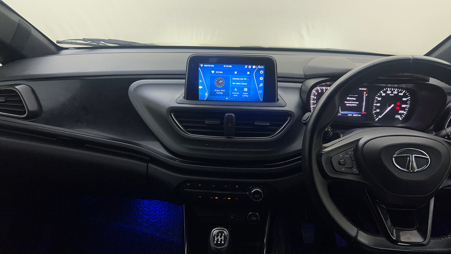 Used 2022 Tata Altroz XZ Plus i-Turbo Petrol Dark Edition Petrol Manual interior MUSIC SYSTEM & AC CONTROL VIEW