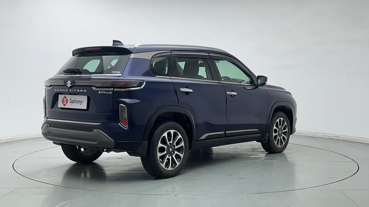 Used 2023 Maruti Suzuki Grand Vitara Zeta Plus Intelligent Hybrid eCVT Hybrid Automatic exterior RIGHT REAR CORNER VIEW