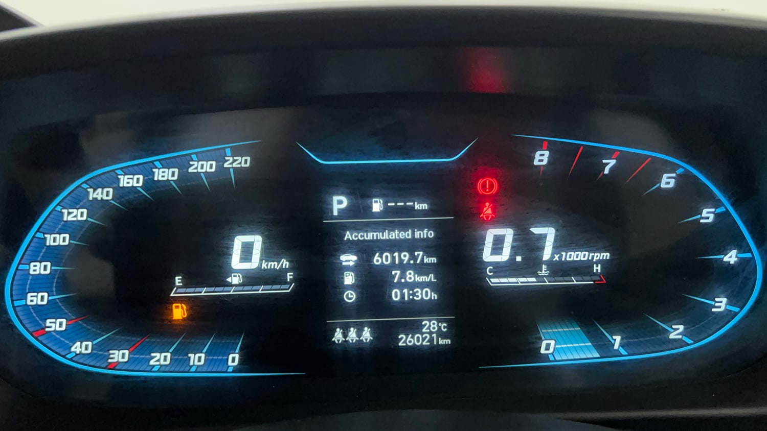 Used 2023 Hyundai New i20 Asta (O) 1.2 IVT Petrol Automatic interior CLUSTERMETER VIEW