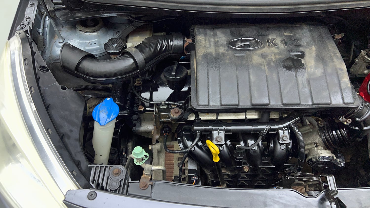 Used 2018 Hyundai Grand i10 Magna 1.2 Kappa VTVT Petrol Manual engine ENGINE RIGHT SIDE VIEW