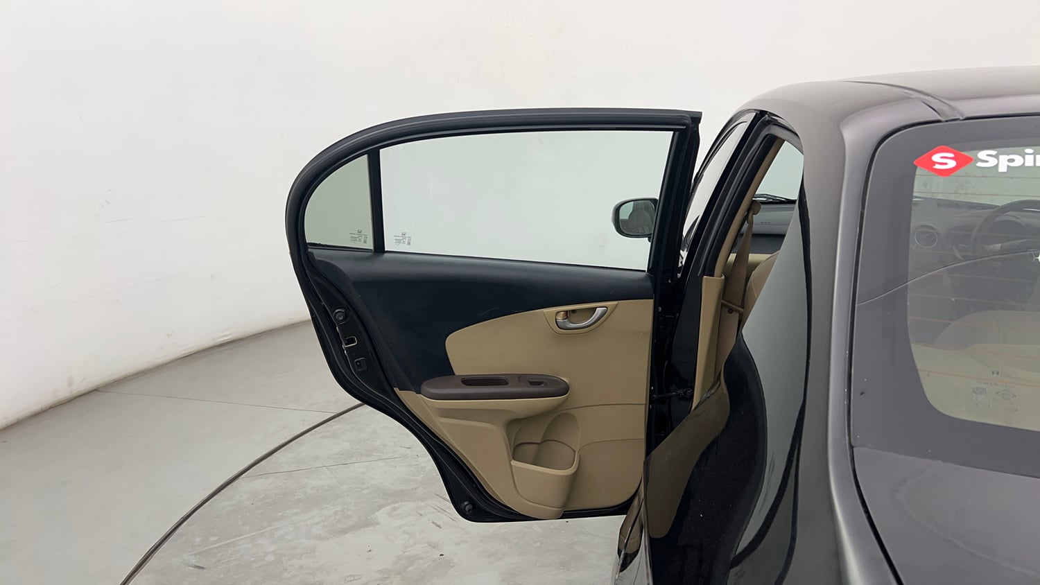 Used 2014 Honda Amaze 1.2 VX i-VTEC Petrol Manual interior LEFT REAR DOOR OPEN VIEW