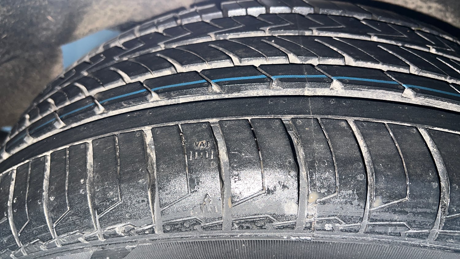 Used 2019 Maruti Suzuki Baleno Alpha Petrol Manual tyres RIGHT REAR TYRE TREAD VIEW