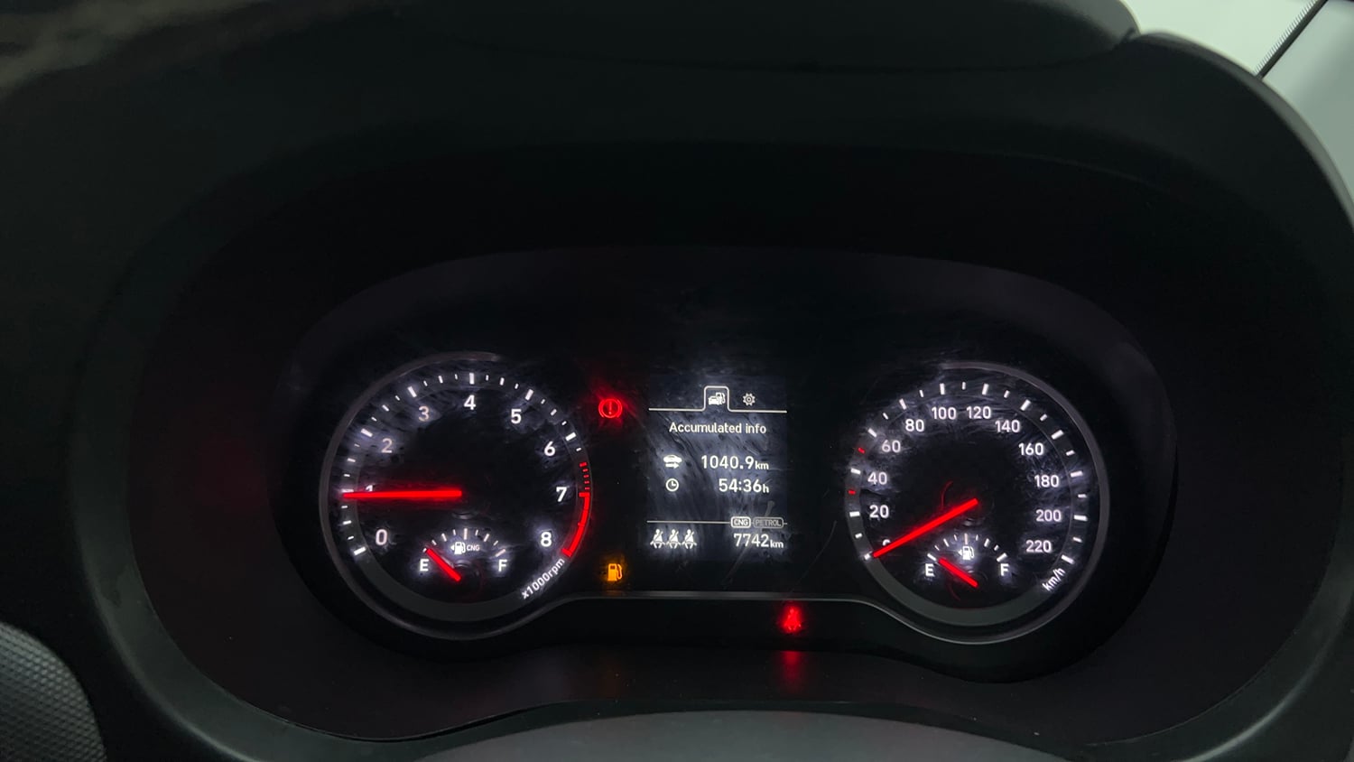 Used 2026 Hyundai Grand i10 Nios Sportz 1.2 Hy-CNG Duo Cng Manual interior CLUSTERMETER VIEW