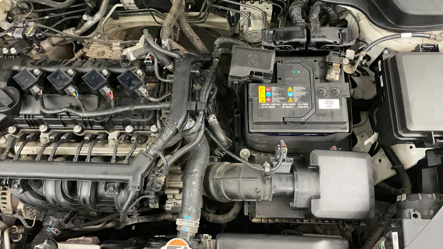 Used 2024 Kia Sonet HTK (O) 1.2 Petrol MT Petrol Manual engine ENGINE LEFT SIDE VIEW