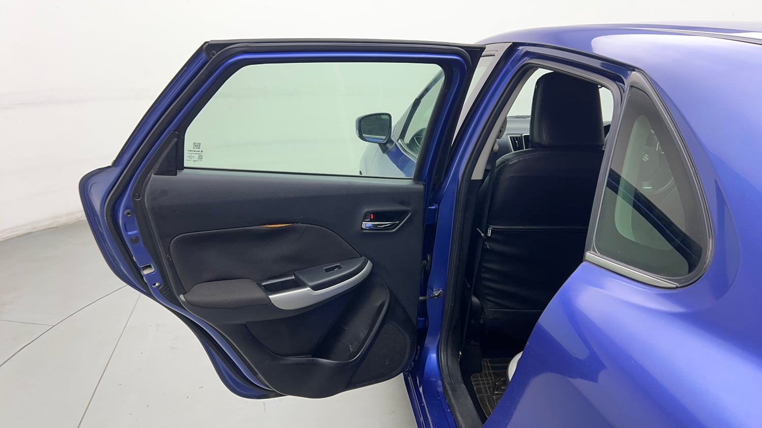 Used 2017 Maruti Suzuki Baleno Alpha 1.2 Petrol Manual interior LEFT REAR DOOR OPEN VIEW