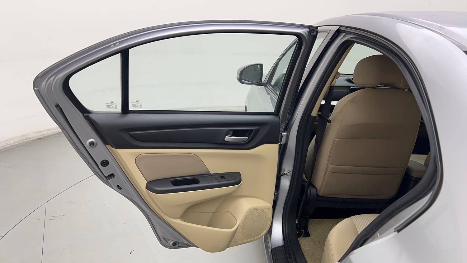 Used 2023 Honda Amaze VX 1.2 Petrol CVT Petrol Automatic interior LEFT REAR DOOR OPEN VIEW