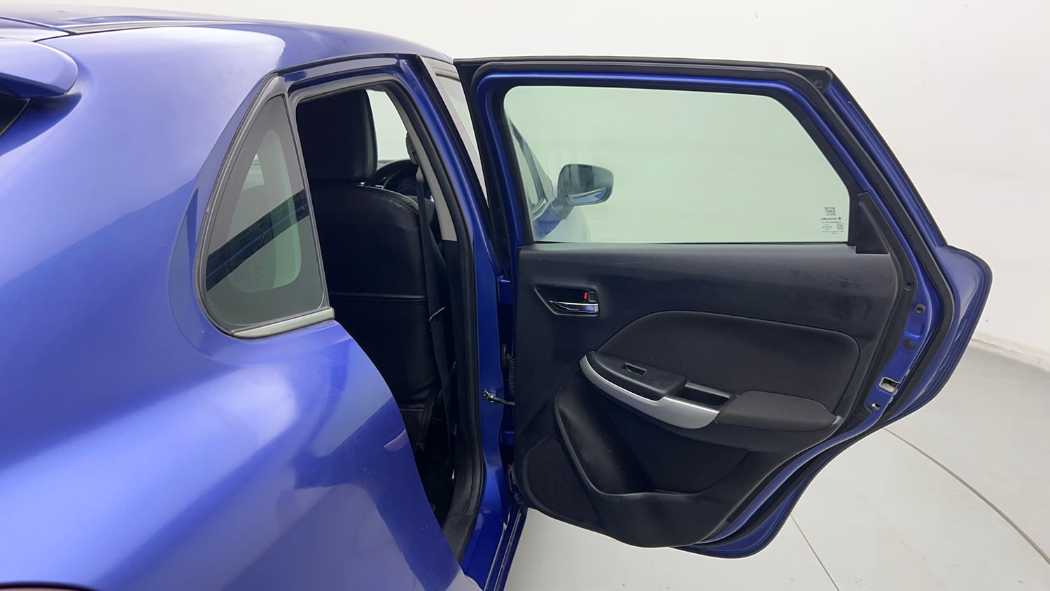 Used 2017 Maruti Suzuki Baleno Alpha 1.2 Petrol Manual interior RIGHT REAR DOOR OPEN VIEW