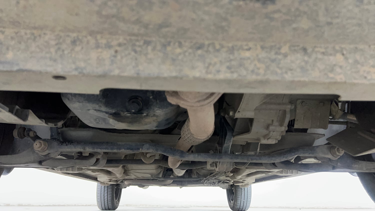 Used 2024 Tata Tigor XZA Plus iCNG Cng Automatic extra FRONT LEFT UNDERBODY VIEW