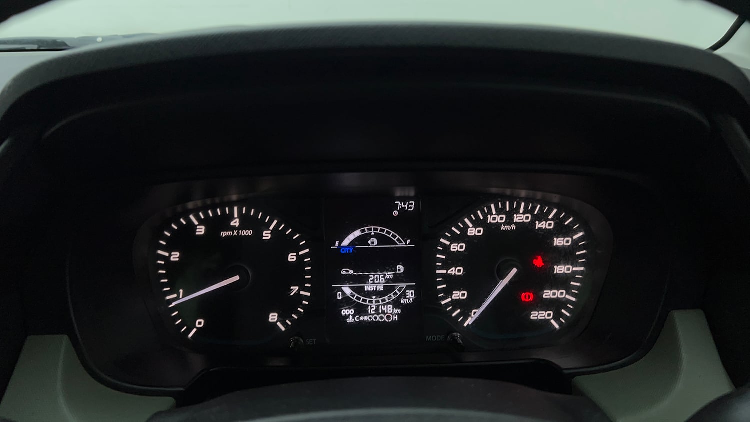 Used 2023 Tata Punch Adventure MT Petrol Manual interior CLUSTERMETER VIEW