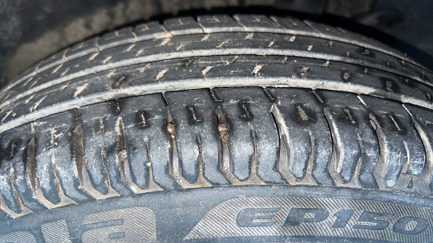 Used 2019 Maruti Suzuki Swift VXi Petrol Manual tyres LEFT REAR TYRE TREAD VIEW