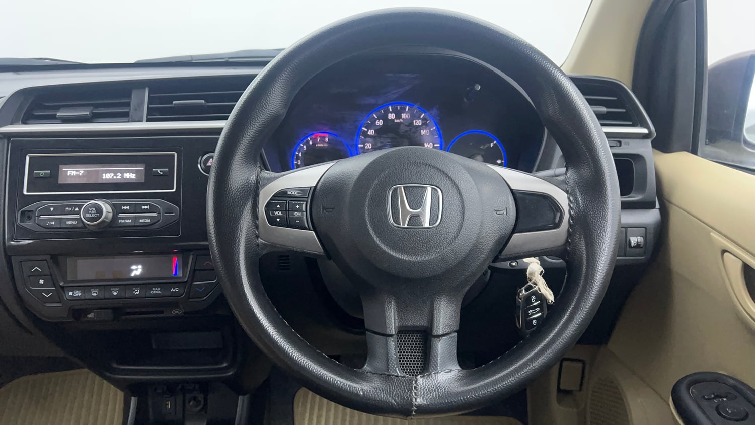 Used 2016 Honda Brio S MT Petrol Manual interior STEERING VIEW