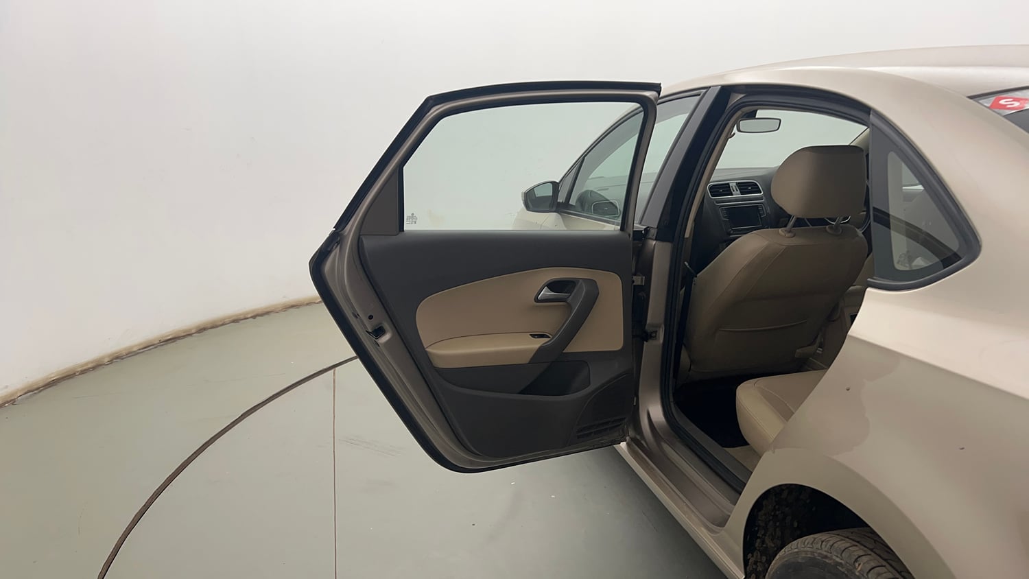 Used 2019 Volkswagen Vento Highline 1.6 (P) Petrol Manual interior LEFT REAR DOOR OPEN VIEW