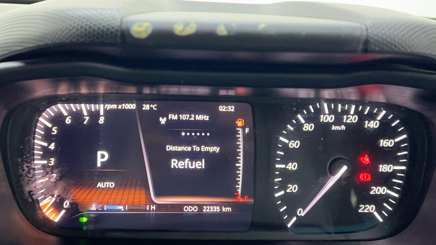 Used 2022 Tata Altroz XZA Plus Petrol Petrol Automatic interior CLUSTERMETER VIEW
