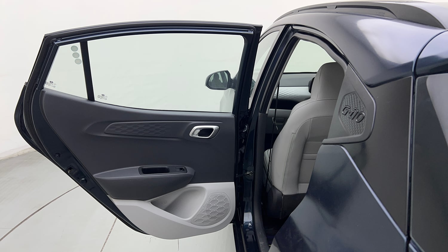 Used 2023 Hyundai Grand i10 Nios Sportz AMT 1.2 Kappa VTVT Petrol Automatic interior LEFT REAR DOOR OPEN VIEW