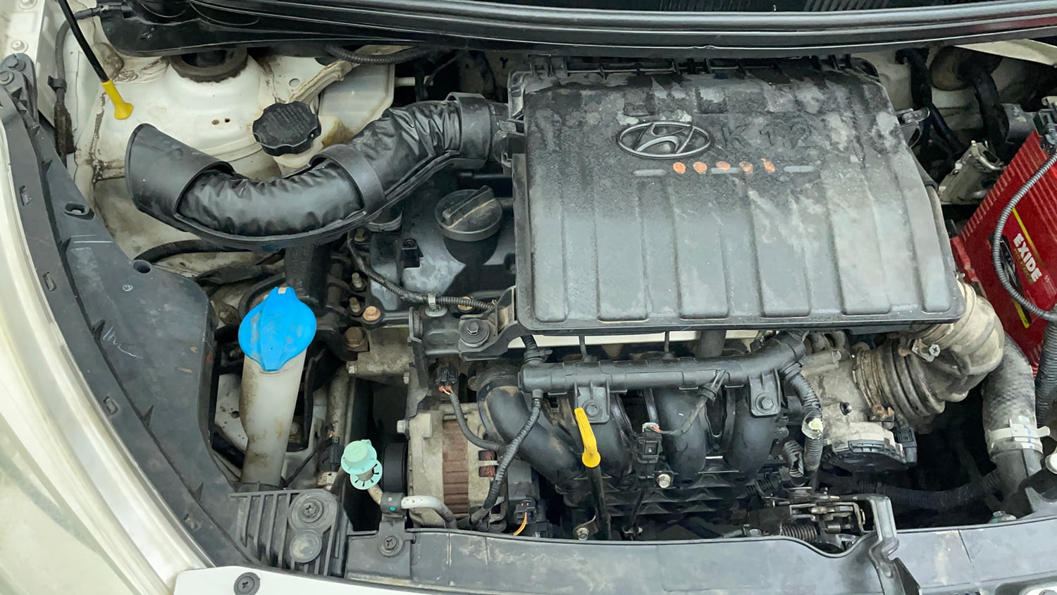 Used 2017 Hyundai Grand i10 Magna 1.2 Kappa VTVT Petrol Manual engine ENGINE RIGHT SIDE VIEW