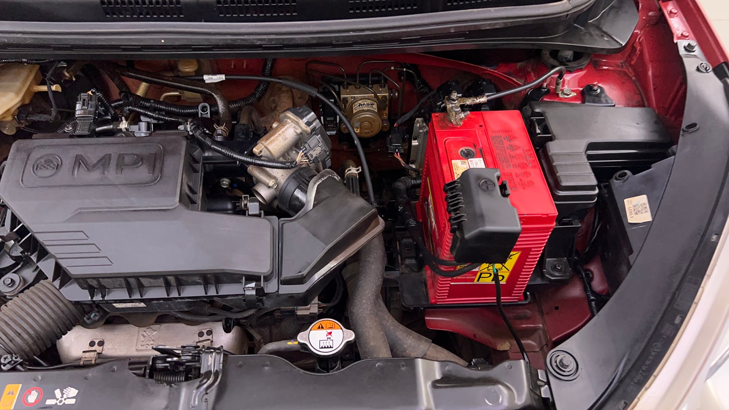 Used 2019 Hyundai Santro Sportz Petrol Manual engine ENGINE LEFT SIDE VIEW