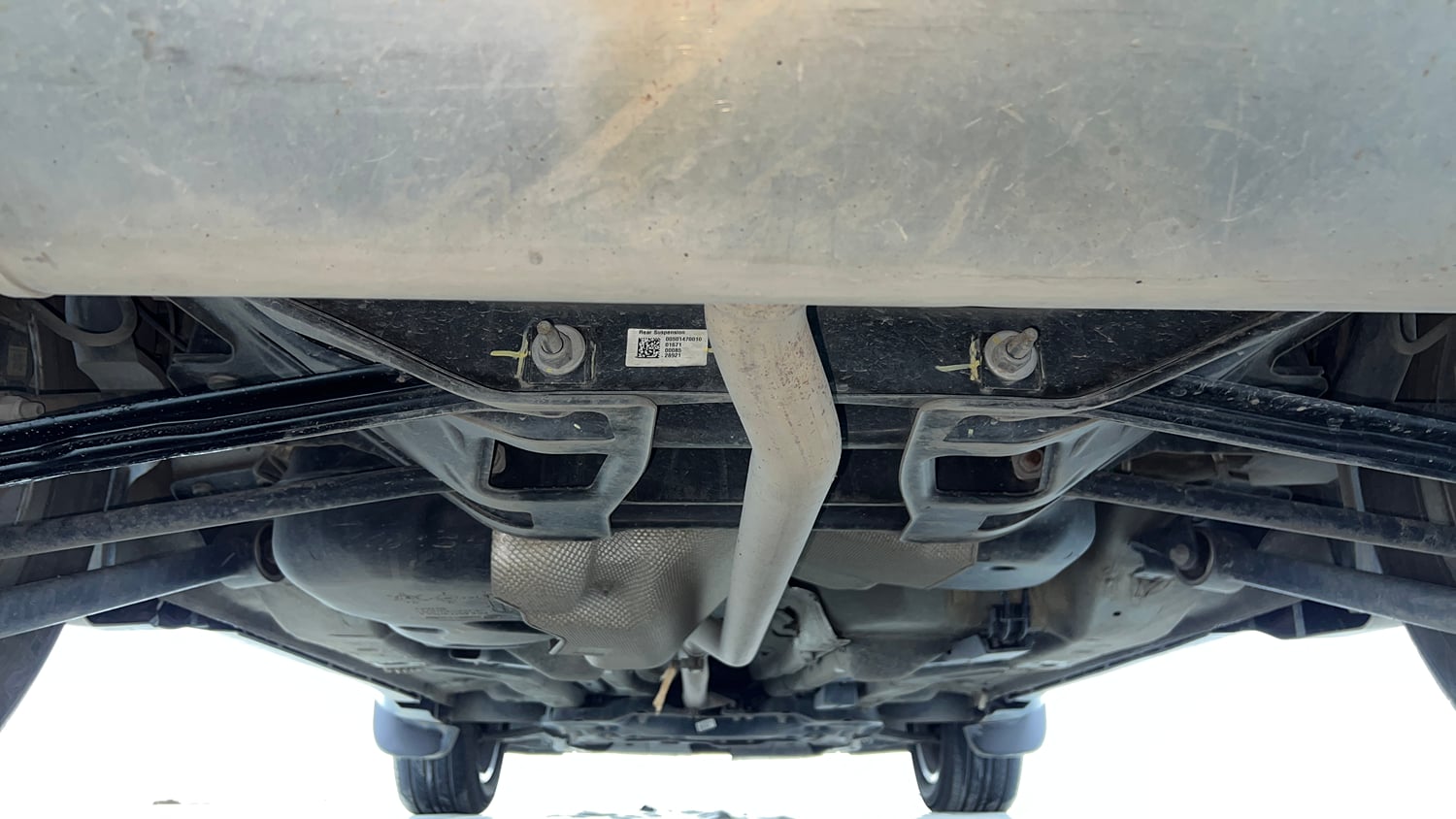 Used 2022 Jeep Compass Sport 1.4 Petrol Petrol Manual extra REAR UNDERBODY VIEW (TAKEN FROM REAR)