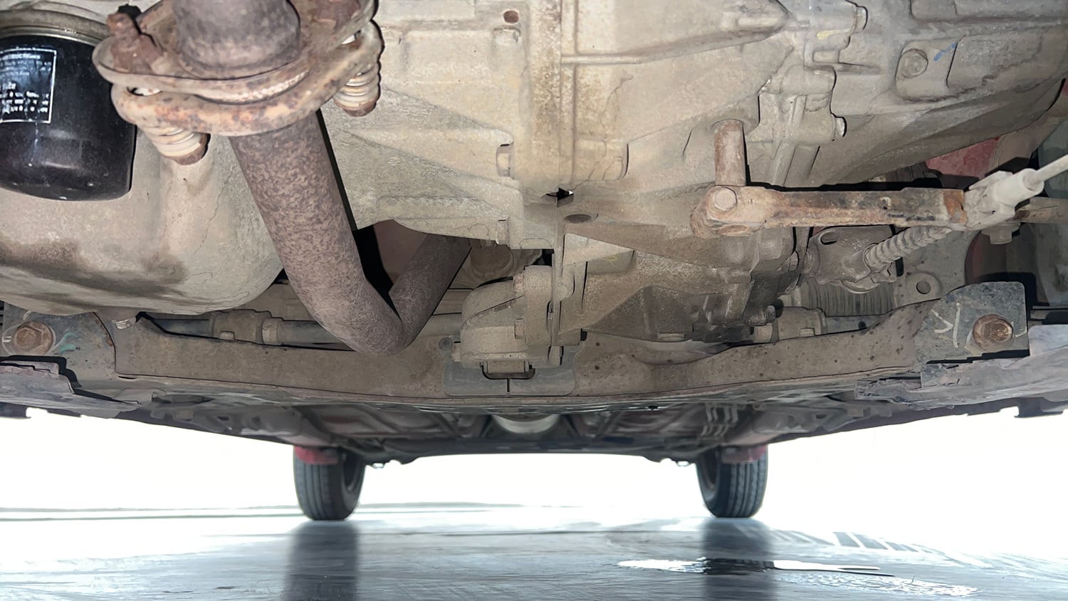 Used 2020 Maruti Suzuki Swift LXi Petrol Manual extra FRONT LEFT UNDERBODY VIEW