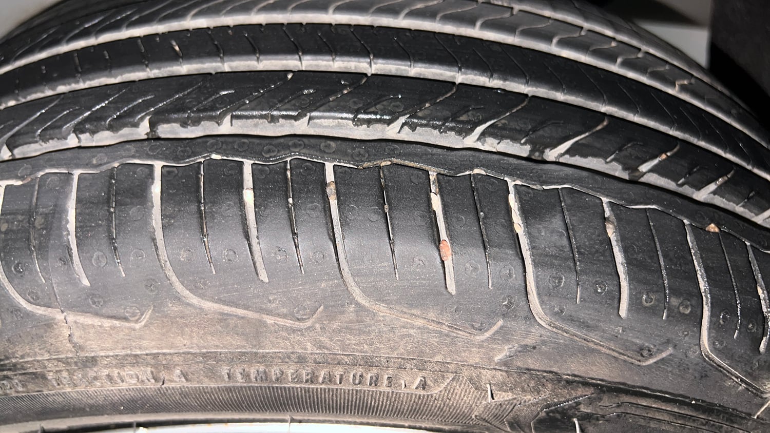 Used 2026 Tata Nexon Pure Plus 1.2 Petrol 6AMT Petrol Automatic tyres LEFT REAR TYRE TREAD VIEW