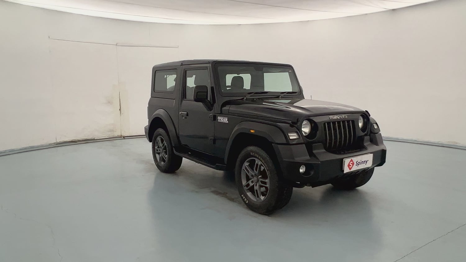 Used 2023 Mahindra Thar LX Hard Top Petrol AT RWD Petrol Automatic exterior RIGHT FRONT CORNER VIEW