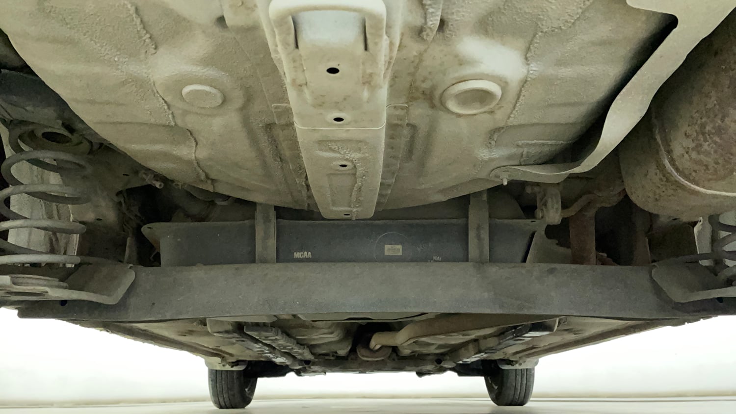Used 2017 Hyundai Grand i10 Magna 1.2 Kappa VTVT Petrol Manual extra REAR UNDERBODY VIEW (TAKEN FROM REAR)