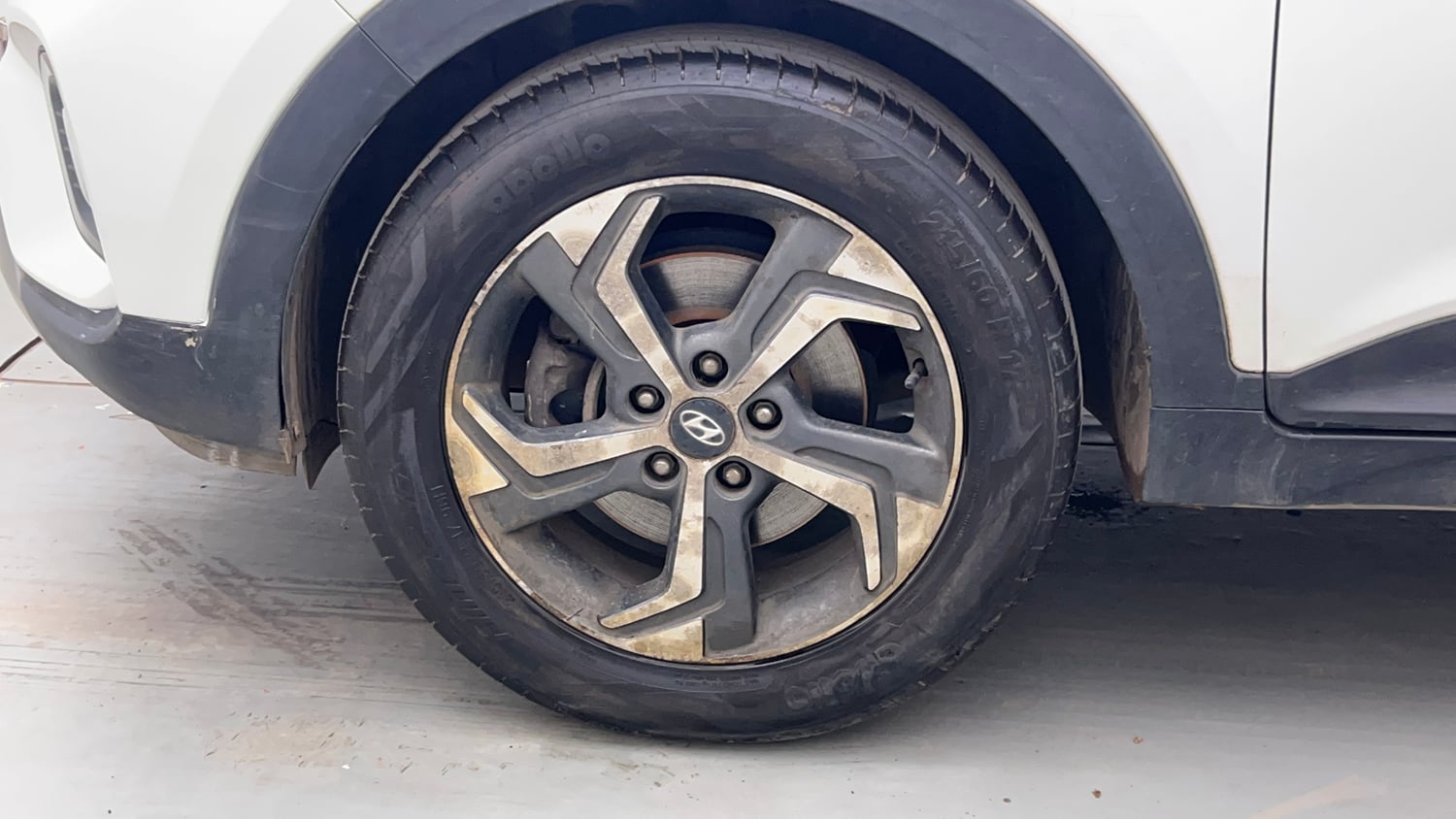 Used 2019 Hyundai Creta SX 1.6 Dual Tone Petrol Petrol Manual tyres LEFT FRONT TYRE RIM VIEW
