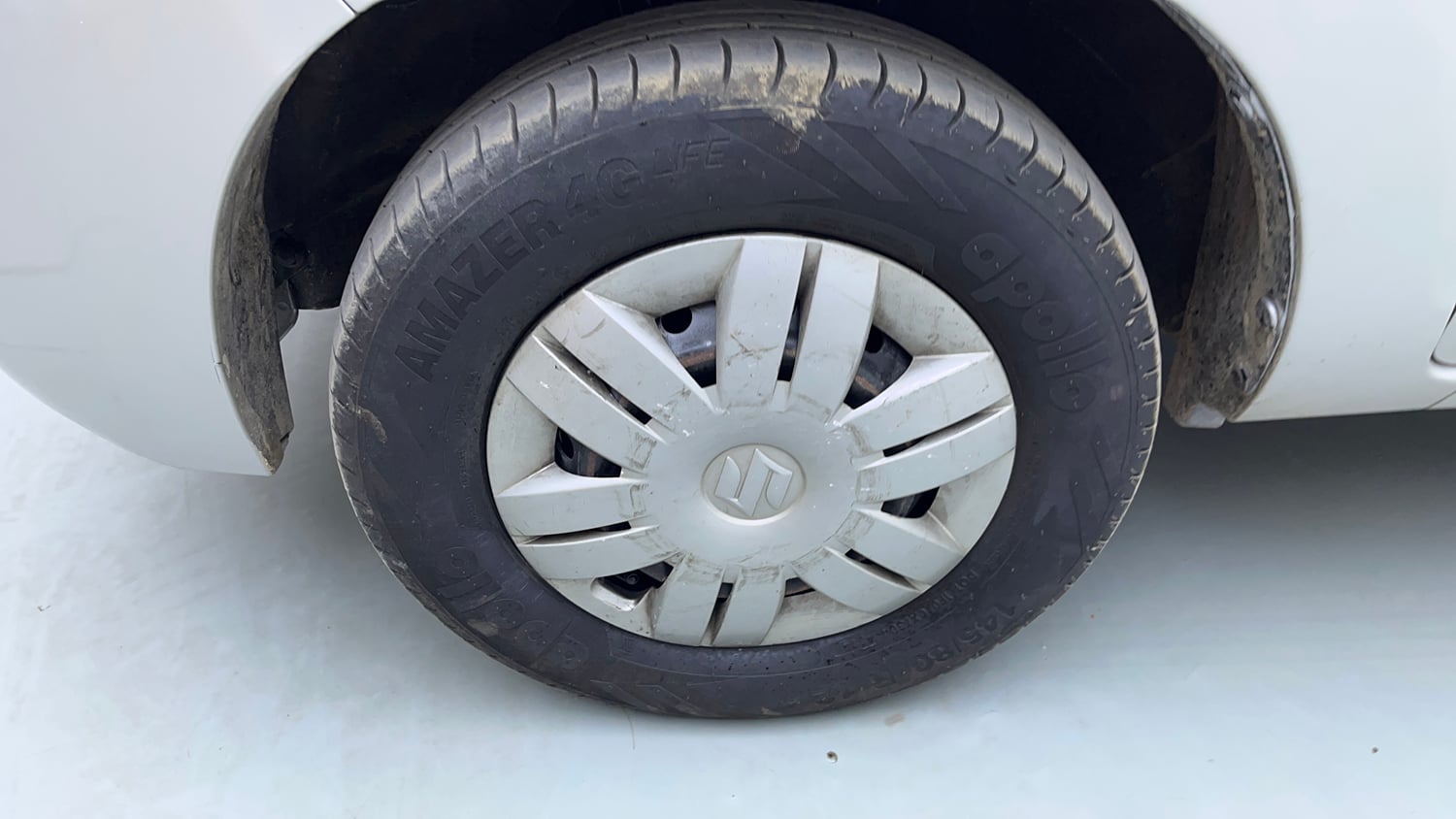 Used 2020 Maruti Suzuki Alto 800 LXi Petrol Manual tyres LEFT FRONT TYRE RIM VIEW