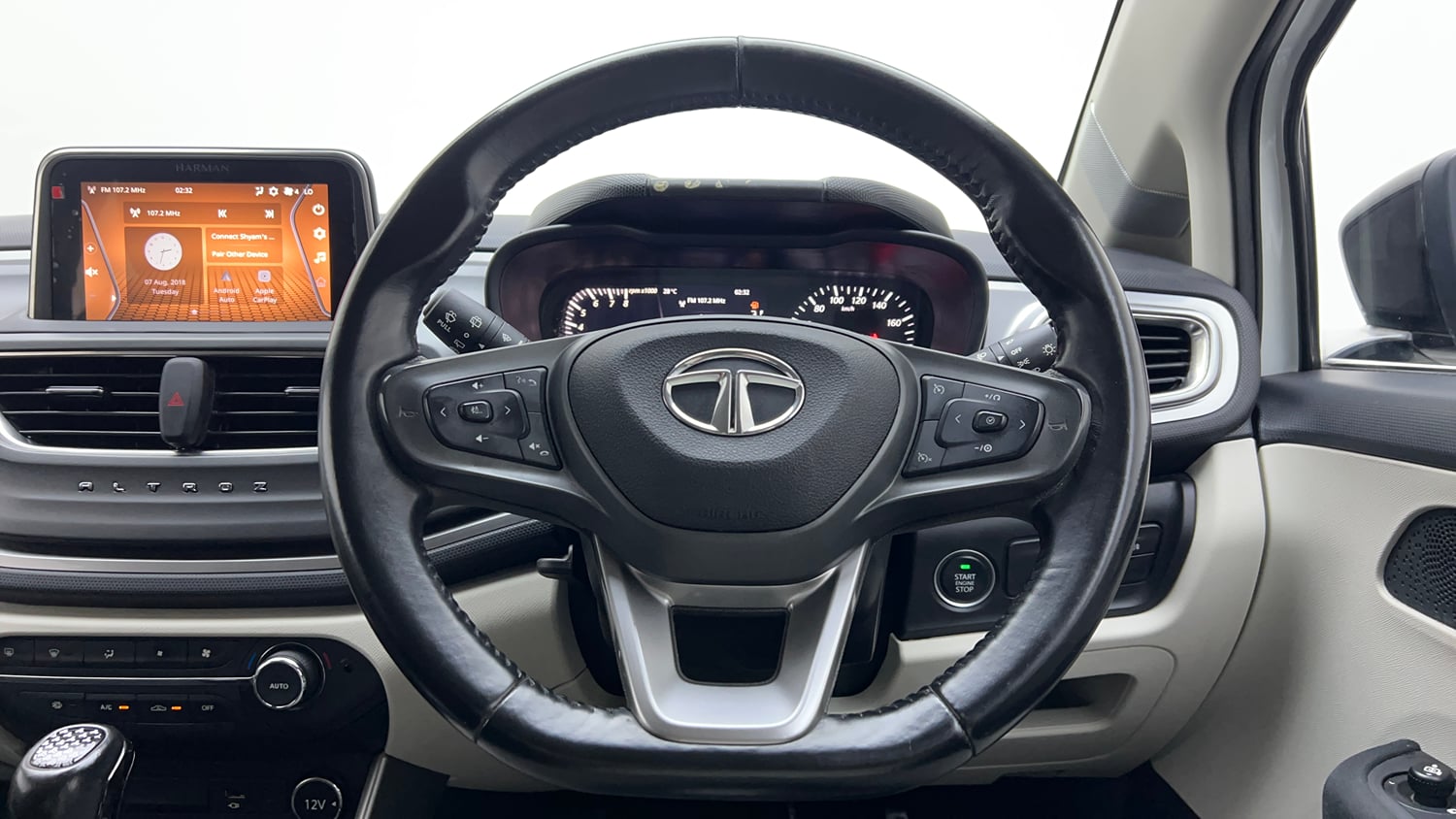 Used 2022 Tata Altroz XZA Plus Petrol Petrol Automatic interior STEERING VIEW