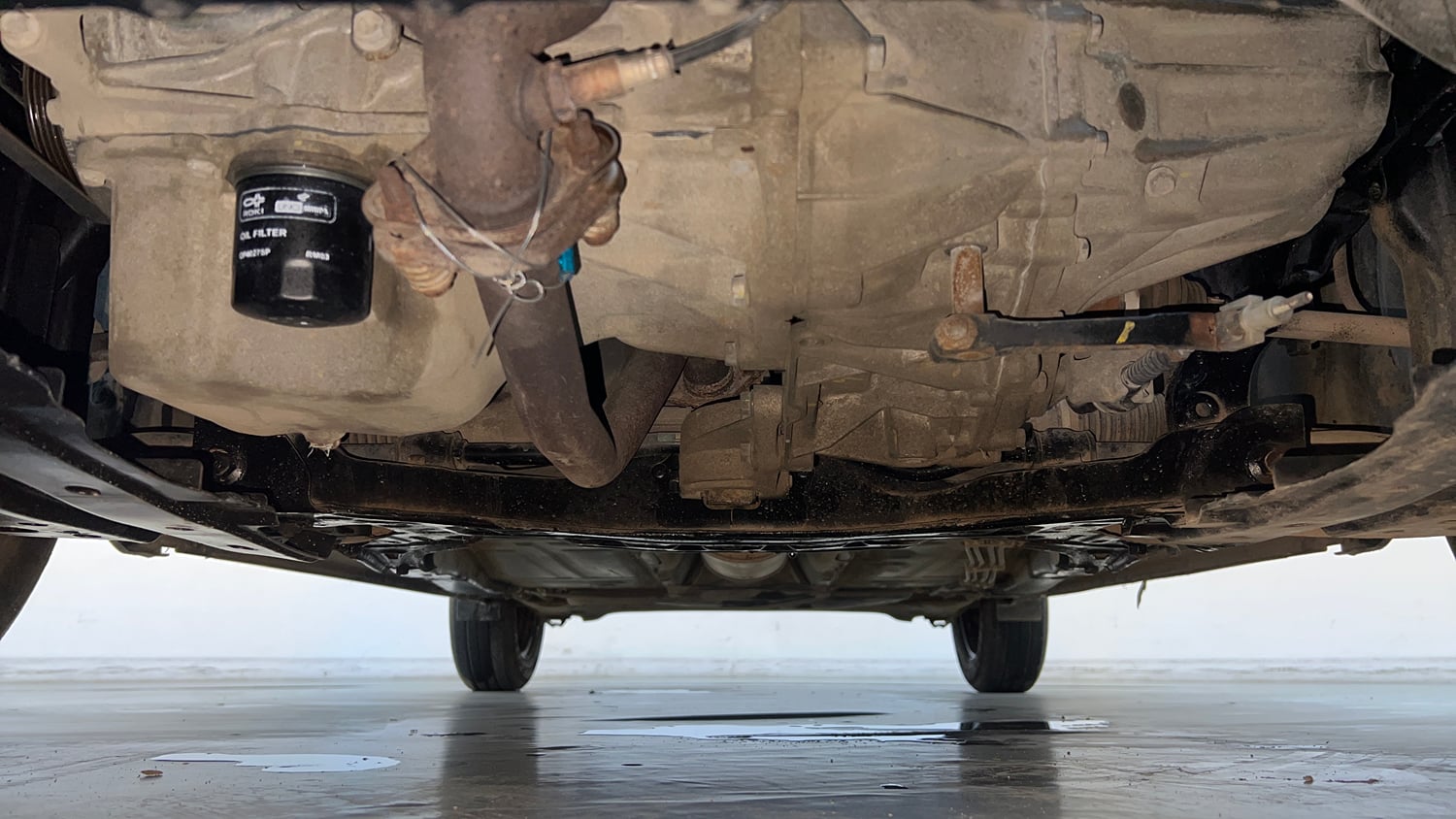 Used 2017 Maruti Suzuki Baleno Delta 1.2 Petrol Manual extra FRONT LEFT UNDERBODY VIEW