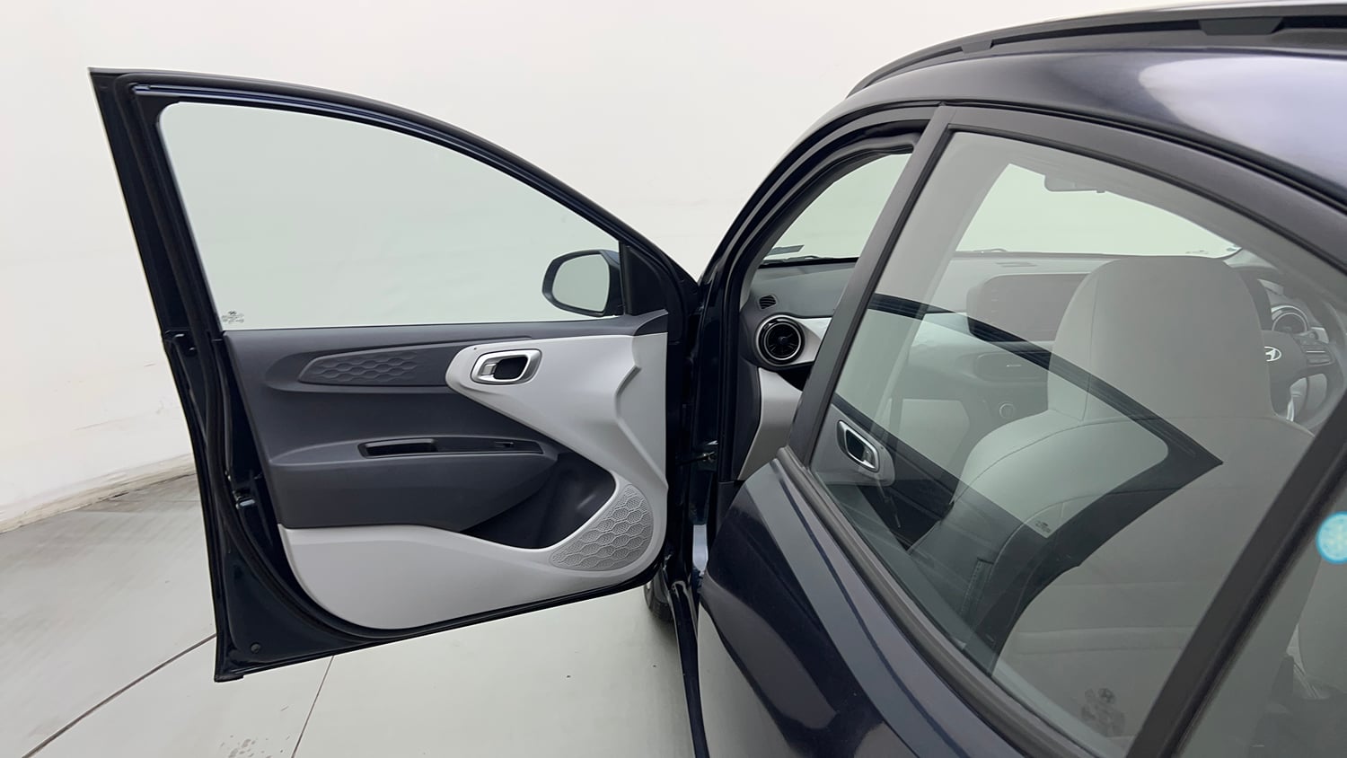 Used 2023 Hyundai Grand i10 Nios Sportz AMT 1.2 Kappa VTVT Petrol Automatic interior LEFT FRONT DOOR OPEN VIEW