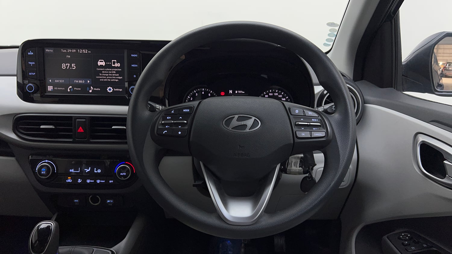 Used 2023 Hyundai Grand i10 Nios Sportz AMT 1.2 Kappa VTVT Petrol Automatic interior STEERING VIEW