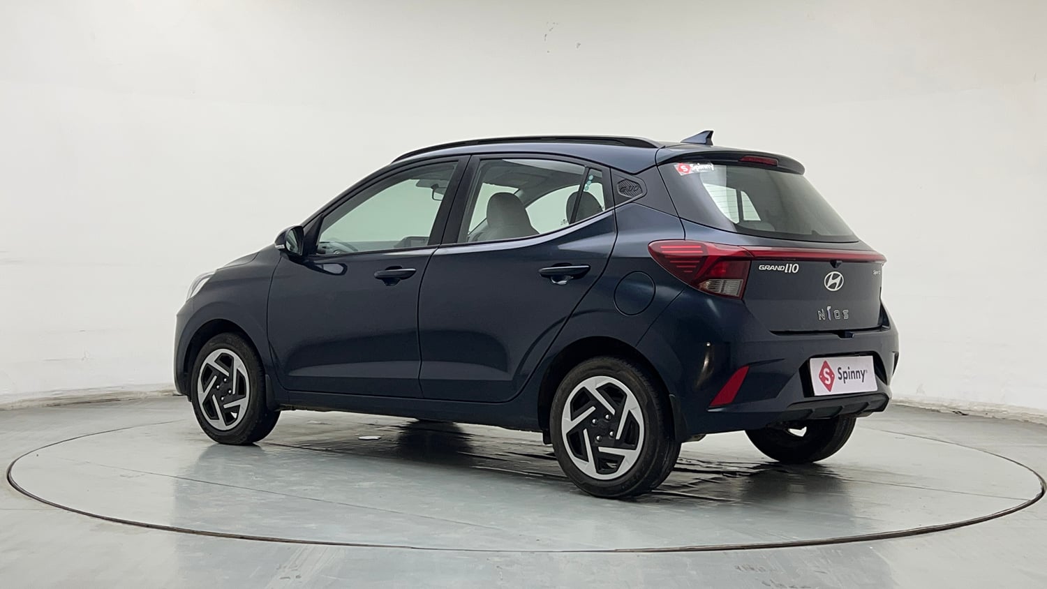 Used 2023 Hyundai Grand i10 Nios Sportz AMT 1.2 Kappa VTVT Petrol Automatic exterior LEFT REAR CORNER VIEW