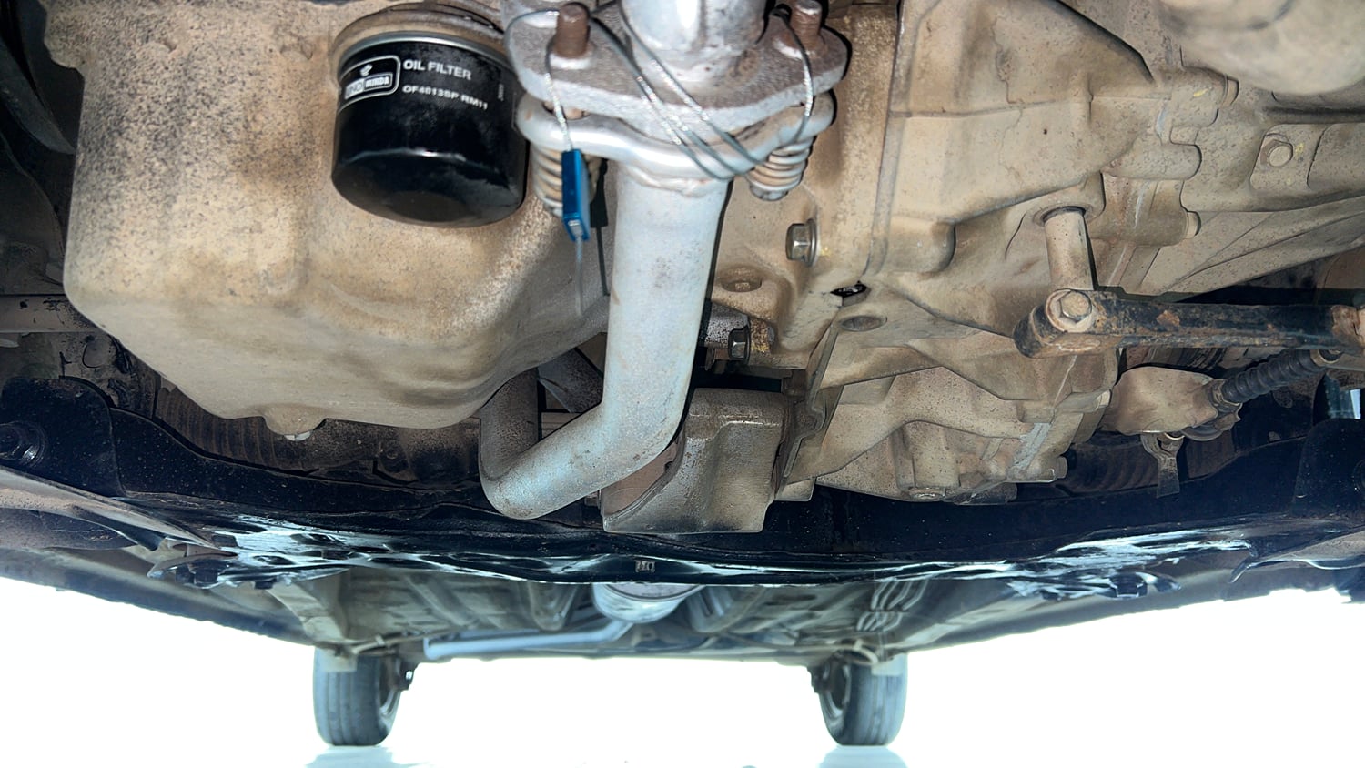 Used 2024 Maruti Suzuki Wagon R VXI 1.0 Petrol Manual extra FRONT LEFT UNDERBODY VIEW