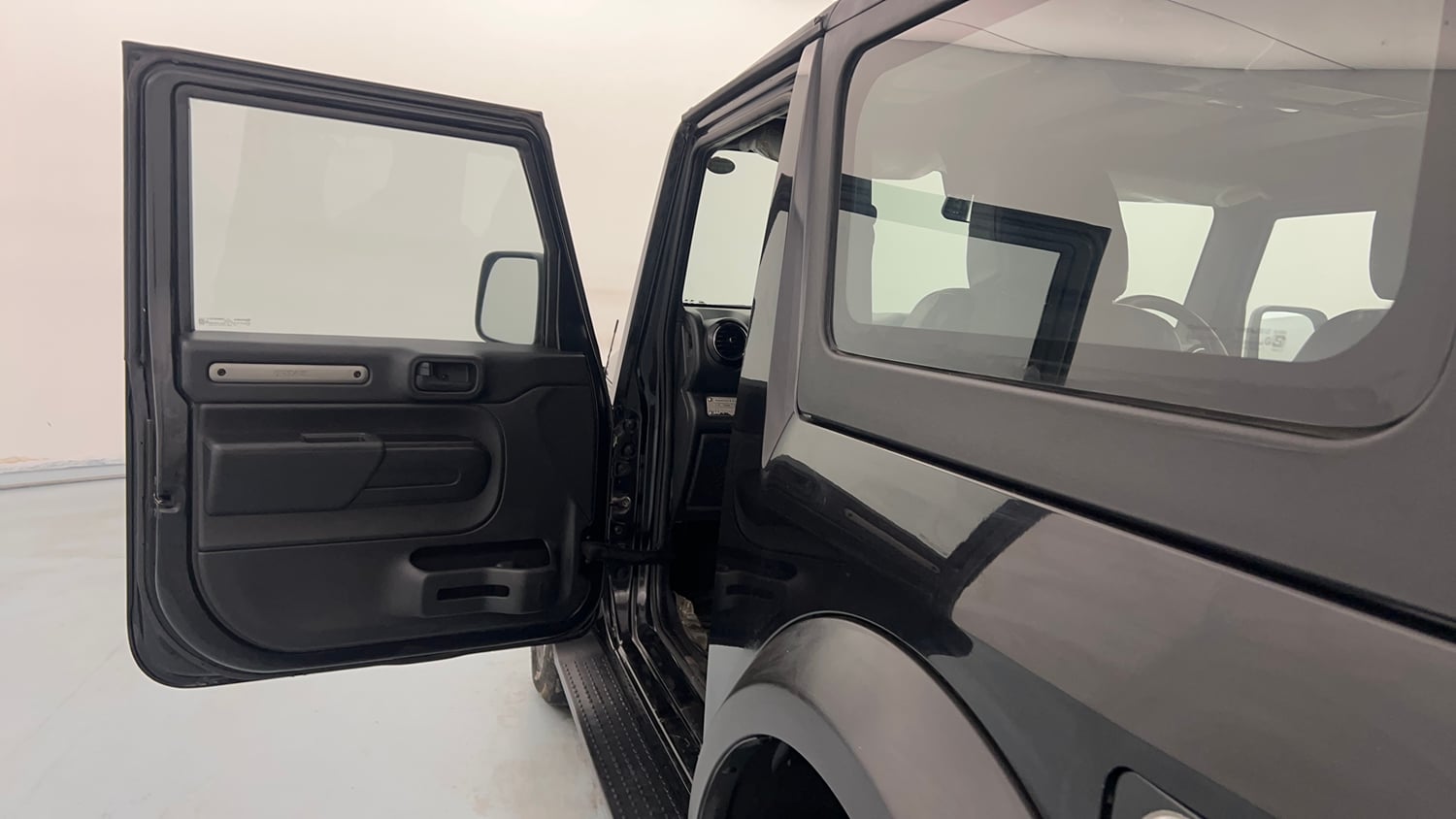 Used 2023 Mahindra Thar LX Hard Top Petrol AT RWD Petrol Automatic interior LEFT FRONT DOOR OPEN VIEW