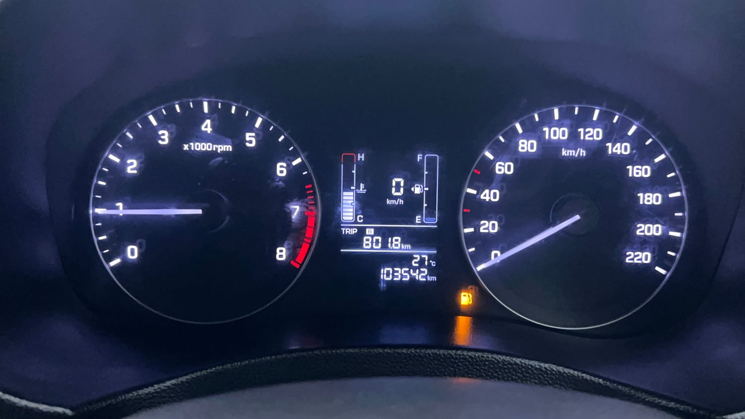 Used 2019 Hyundai Creta SX 1.6 Dual Tone Petrol Petrol Manual interior CLUSTERMETER VIEW