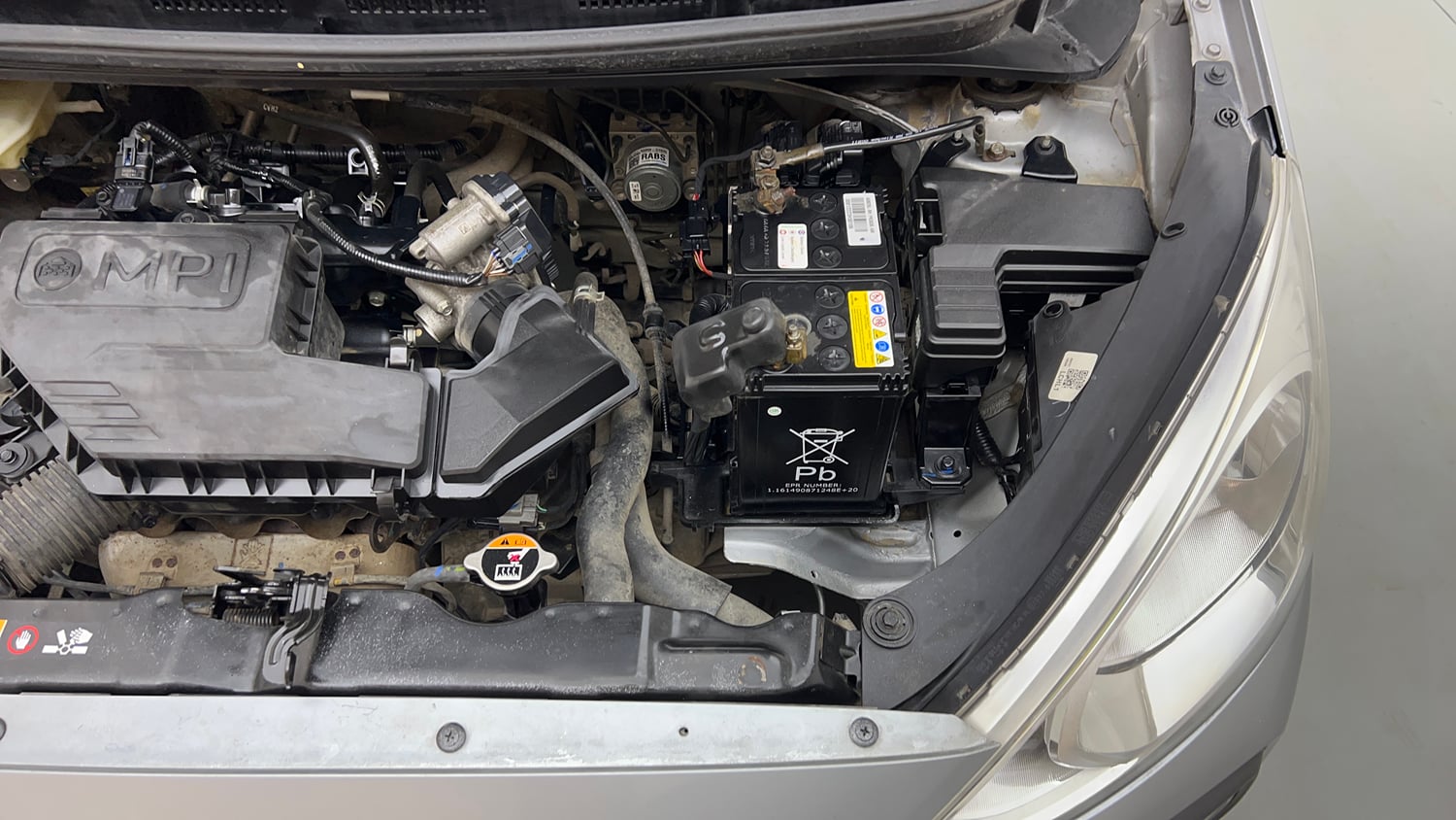 Used 2021 Hyundai Santro Sportz Petrol Manual engine ENGINE LEFT SIDE VIEW