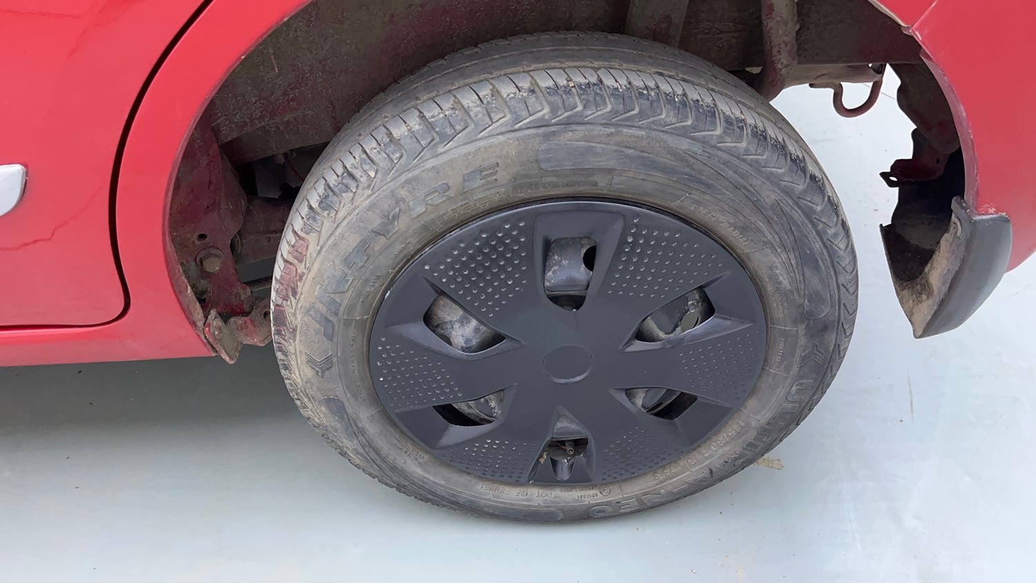 Used 2023 Maruti Suzuki Alto K10 VXi Plus Petrol Manual tyres LEFT REAR TYRE RIM VIEW