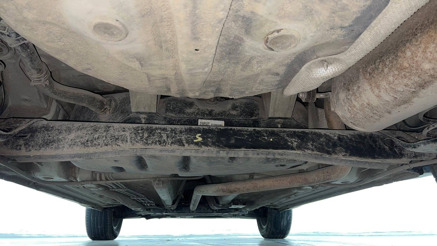 Used 2022 Kia Sonet HTX 1.5 Diesel Manual extra REAR UNDERBODY VIEW (TAKEN FROM REAR)