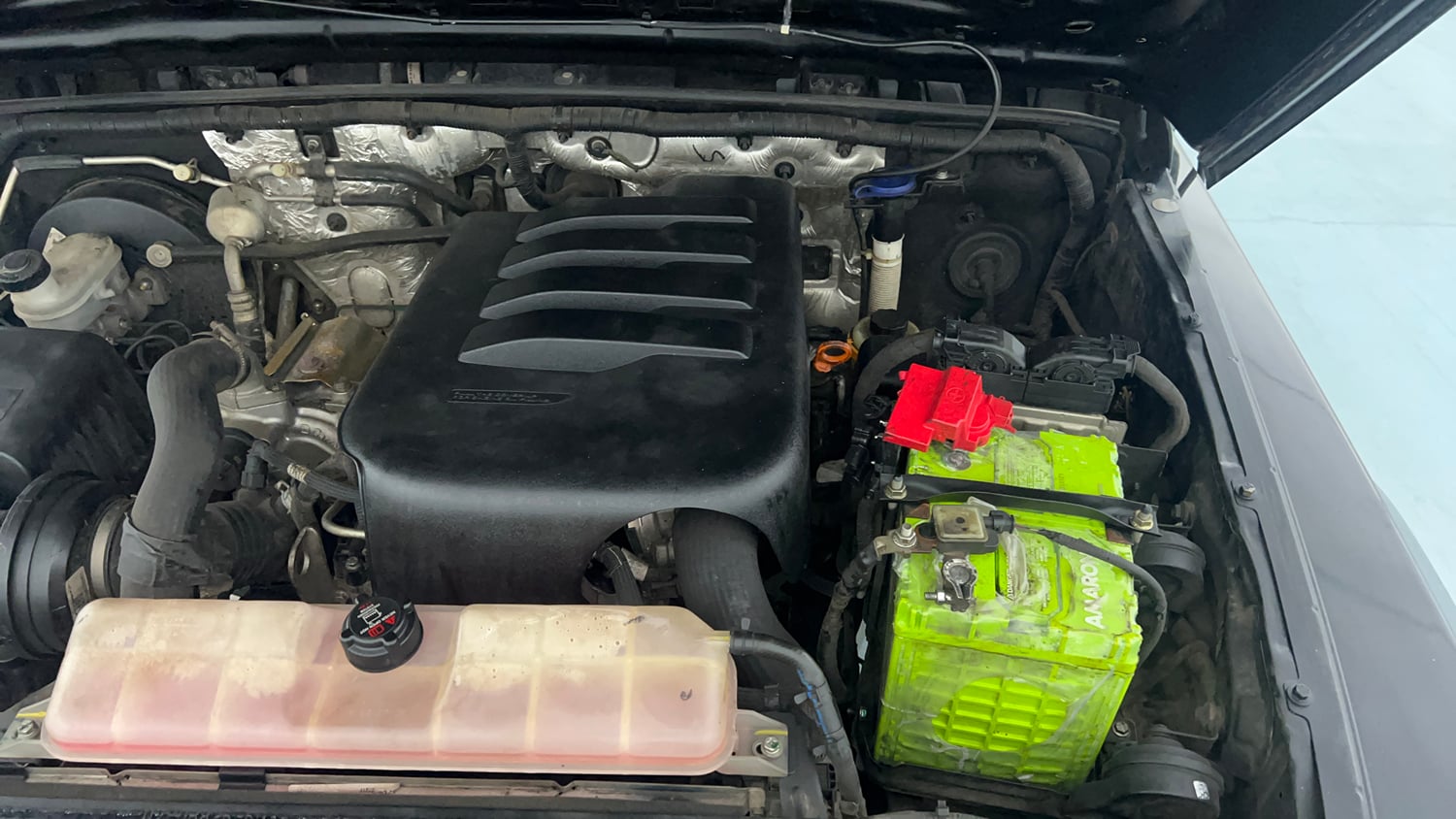Used 2023 Mahindra Thar LX Hard Top Petrol AT RWD Petrol Automatic engine ENGINE LEFT SIDE VIEW