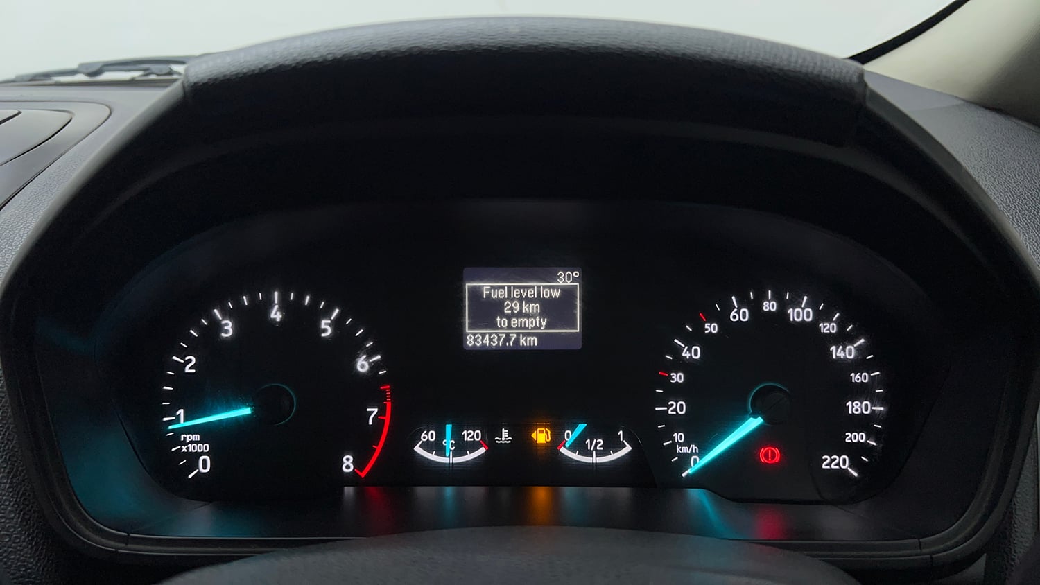 Used 2018 Ford EcoSport Ambiente 1.5L Ti-VCT Petrol Manual interior CLUSTERMETER VIEW