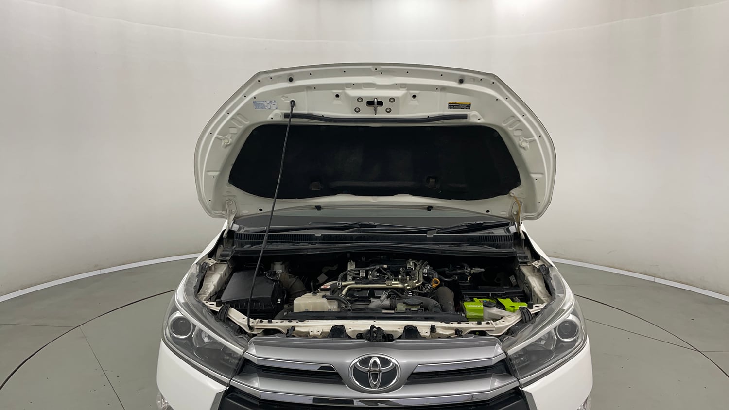 Used 2019 Toyota Innova Crysta 2.4 V 7 STR Diesel Manual engine ENGINE & BONNET OPEN FRONT VIEW