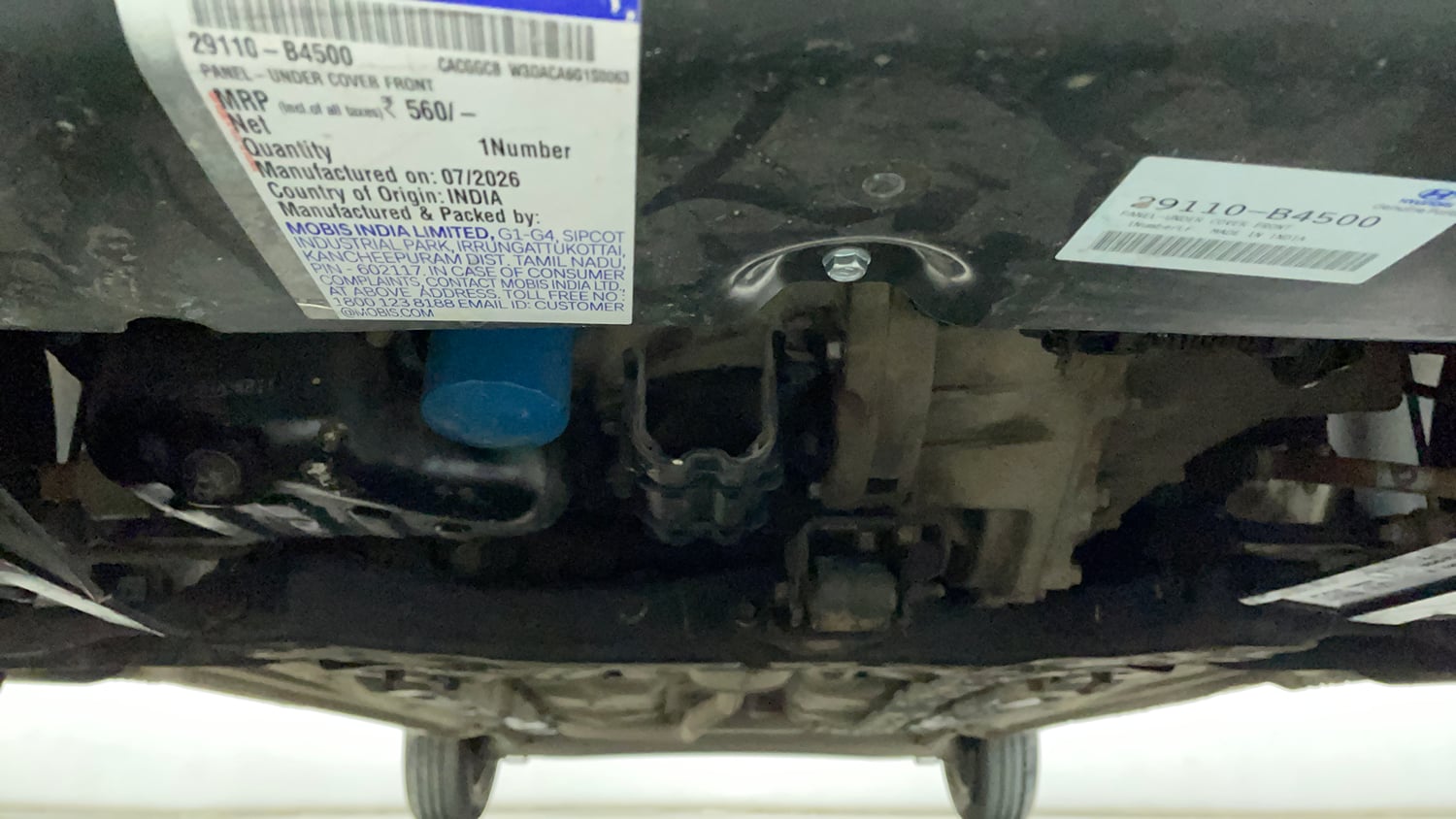Used 2017 Hyundai Grand i10 Magna 1.2 Kappa VTVT Petrol Manual extra FRONT LEFT UNDERBODY VIEW