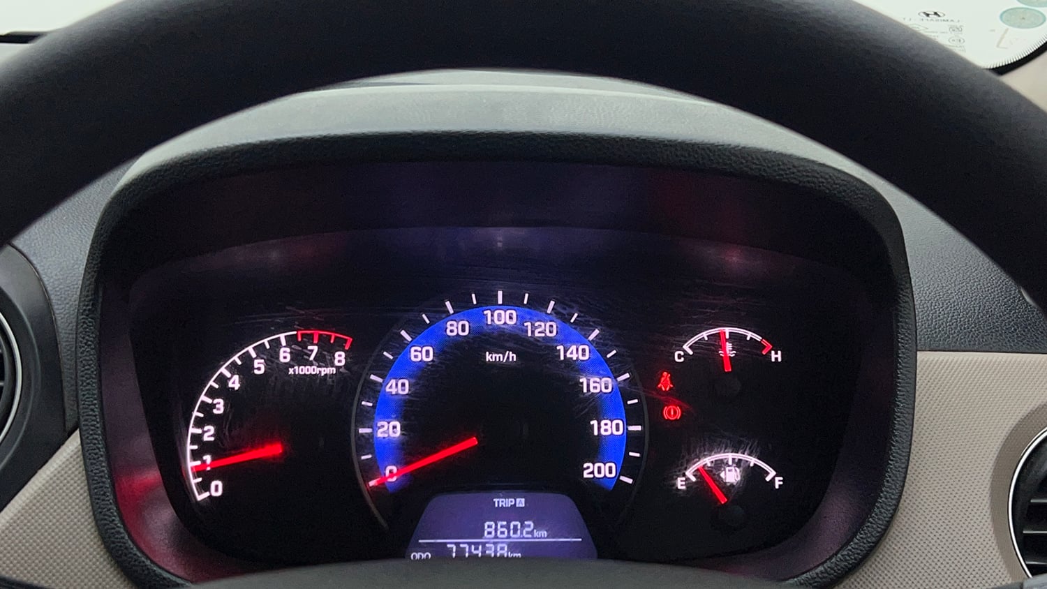 Used 2018 Hyundai Xcent SX Petrol Manual interior CLUSTERMETER VIEW