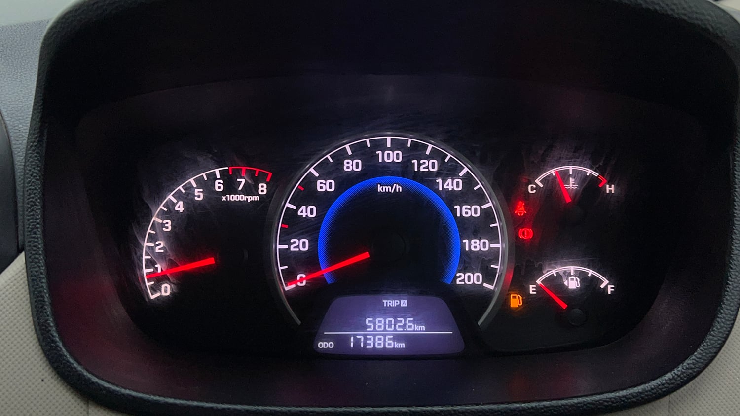 Used 2018 Hyundai Grand i10 Magna 1.2 Kappa VTVT Petrol Manual interior CLUSTERMETER VIEW