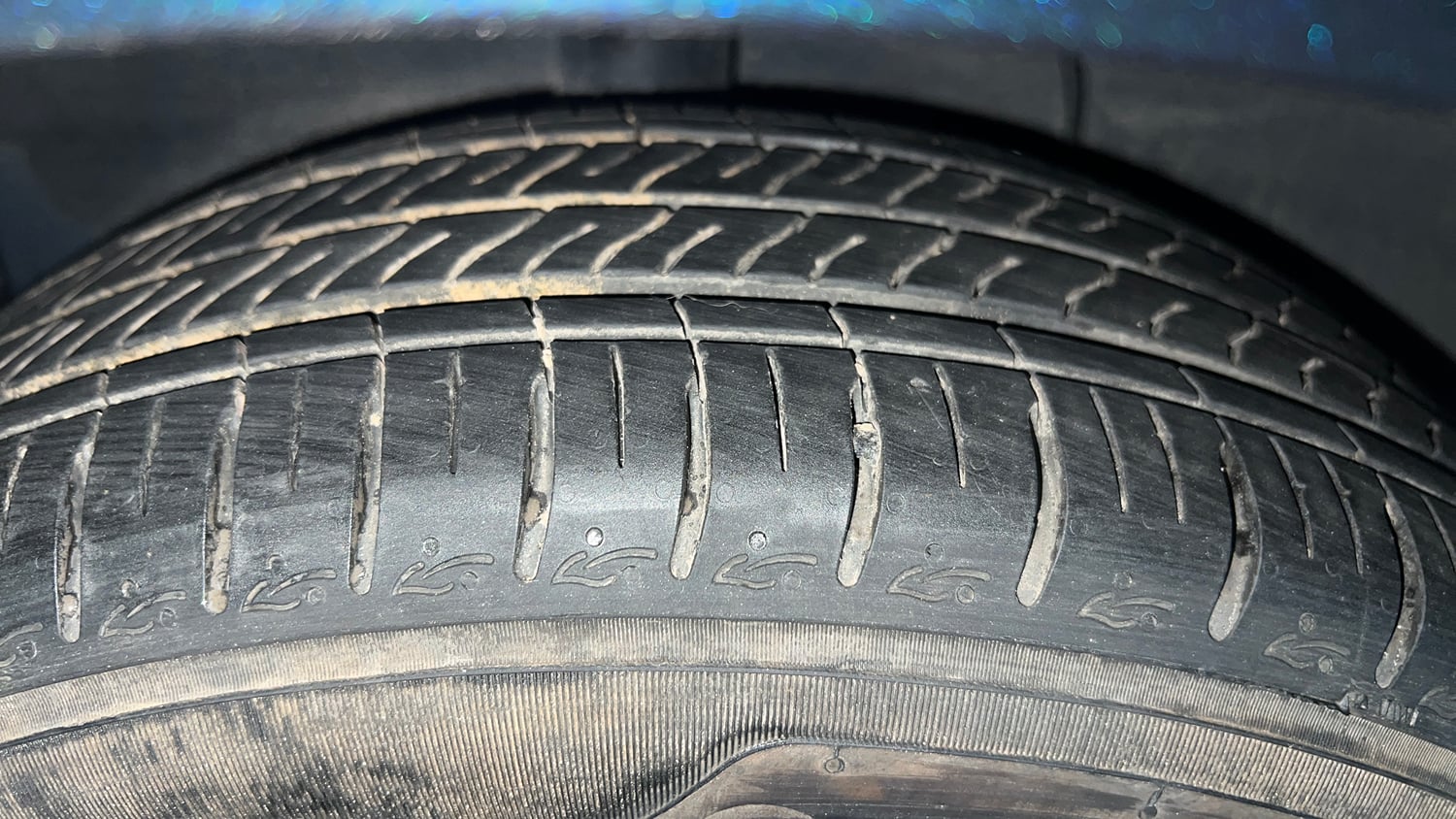 Used 2023 Hyundai Grand i10 Nios Sportz AMT 1.2 Kappa VTVT Petrol Automatic tyres RIGHT REAR TYRE TREAD VIEW