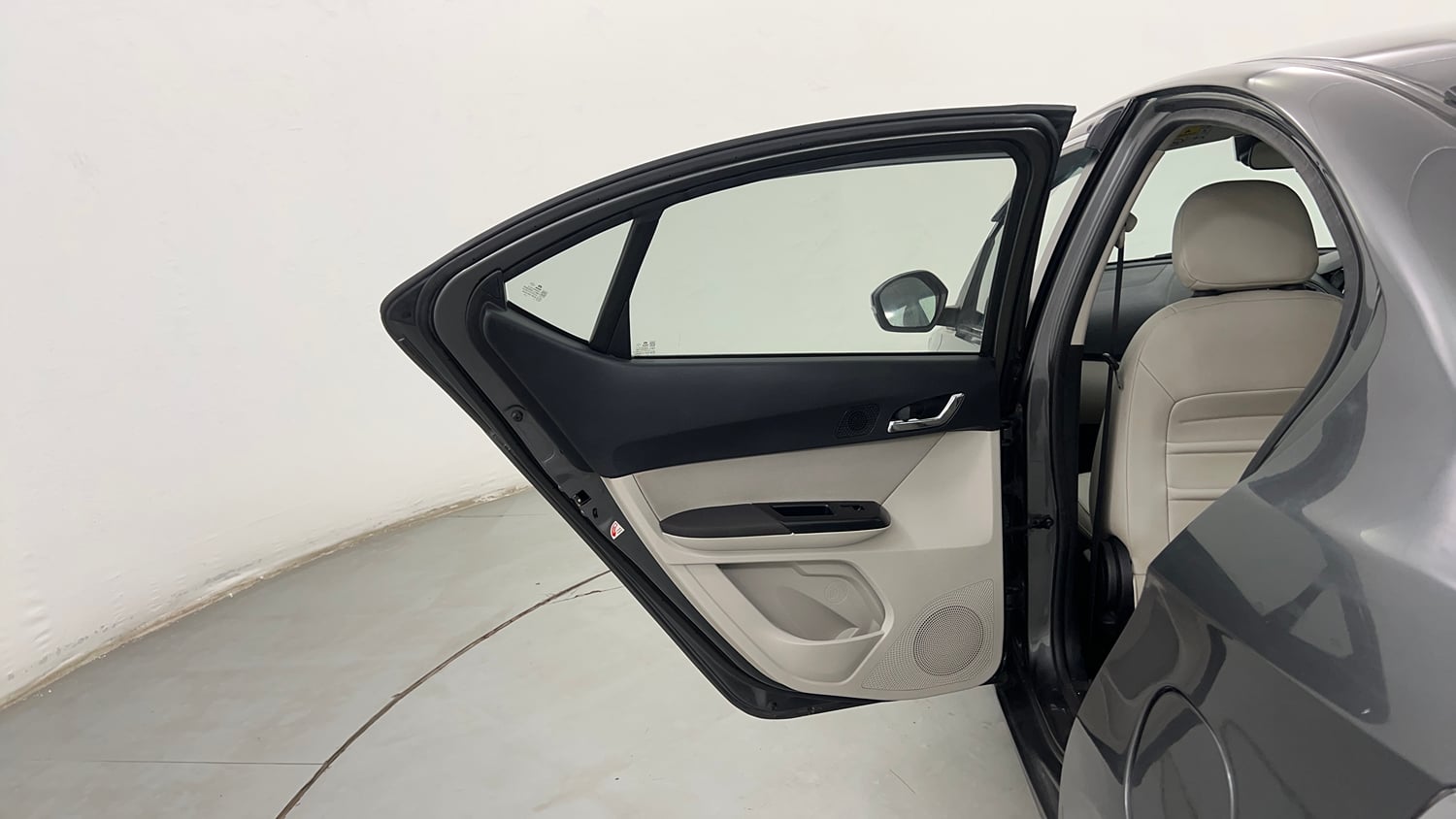Used 2024 Tata Tigor XZA Plus iCNG Cng Automatic interior LEFT REAR DOOR OPEN VIEW