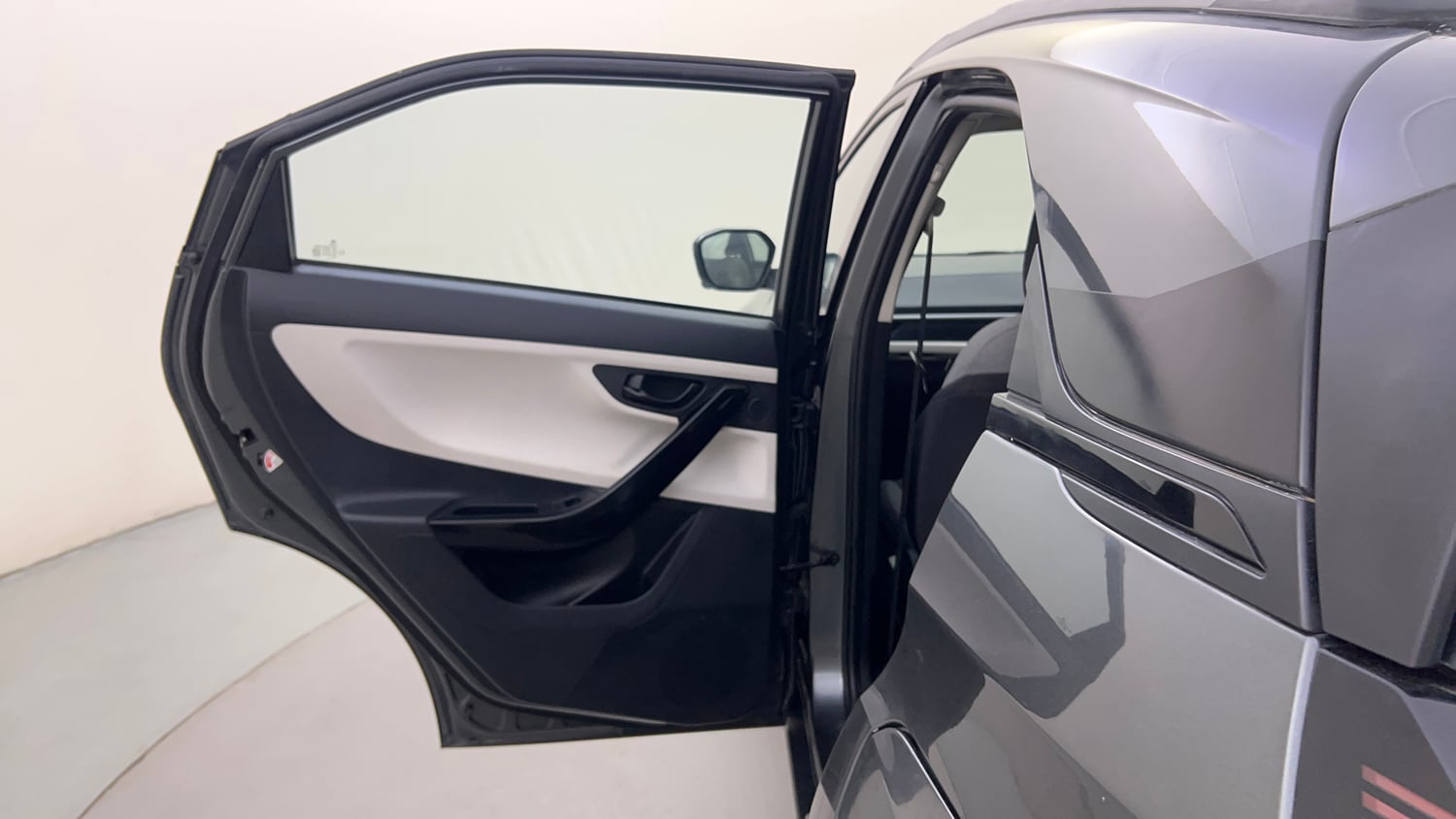 Used 2025 Tata Nexon Creative 1.2 Petrol 6AMT Petrol Automatic interior LEFT REAR DOOR OPEN VIEW