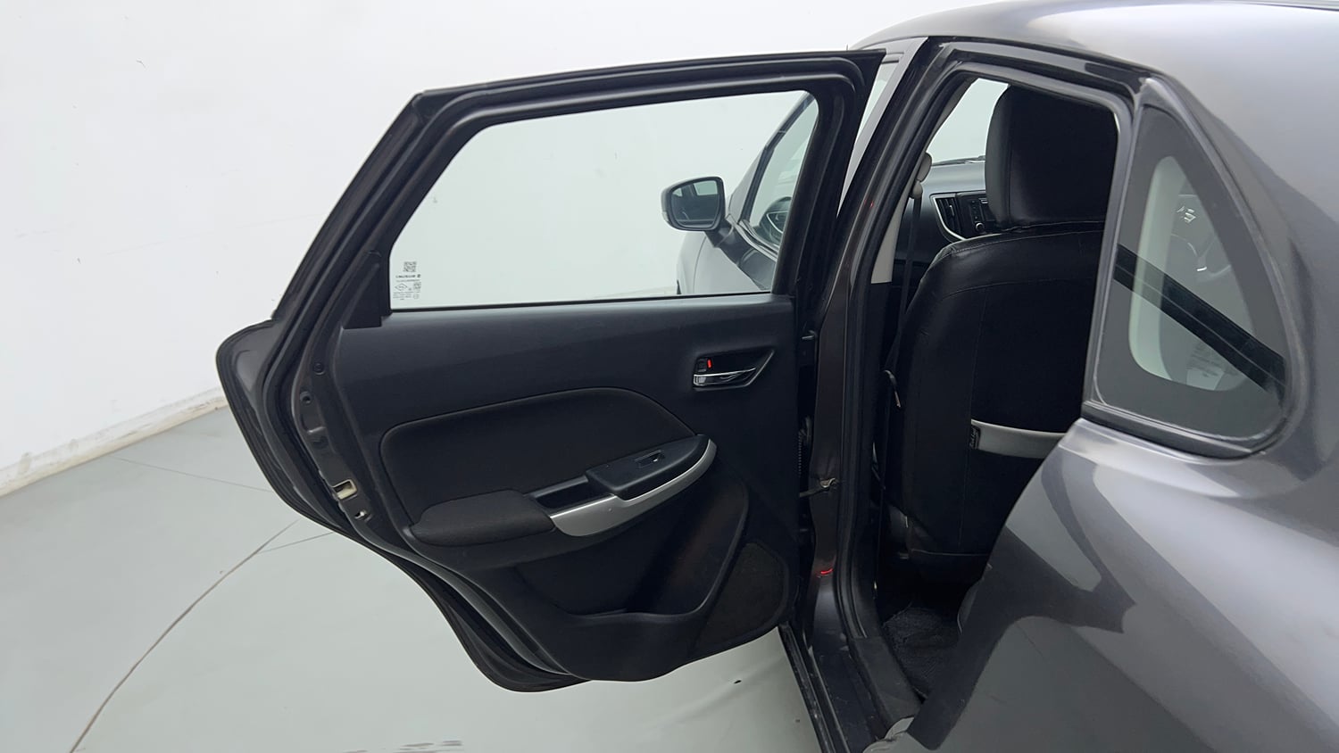 Used 2017 Maruti Suzuki Baleno Delta 1.2 Petrol Manual interior LEFT REAR DOOR OPEN VIEW